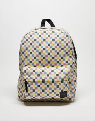 Vans Deana III checkerboard backpack in multi