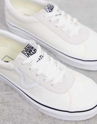 cream vans trainers