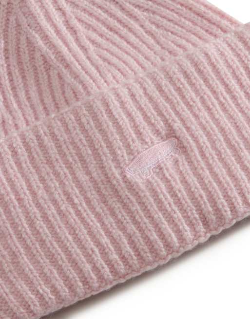 Vans Densmore beanie met brede omslag in lichtroze, 4 van 4