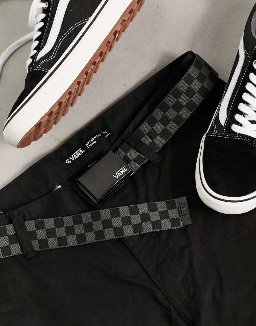 Vans - Deppster 2 - Netbælte i sort skaktern, 3 af 4