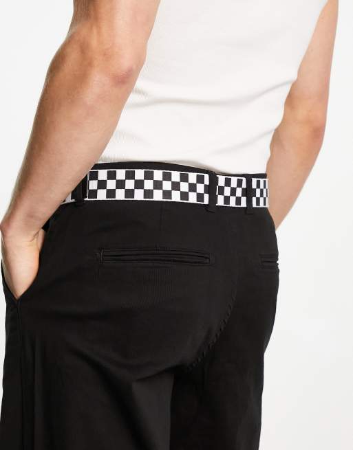Vans - Deppster 2 - Riem met blokjes in zwart en wit, 2 van 4