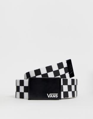 vans belt checkered