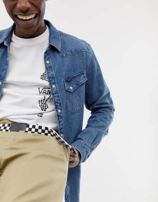 vans belt checkered