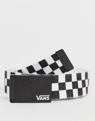 vans belt checkered