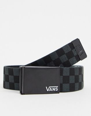 Vans Deppster II checkerboard belt in black