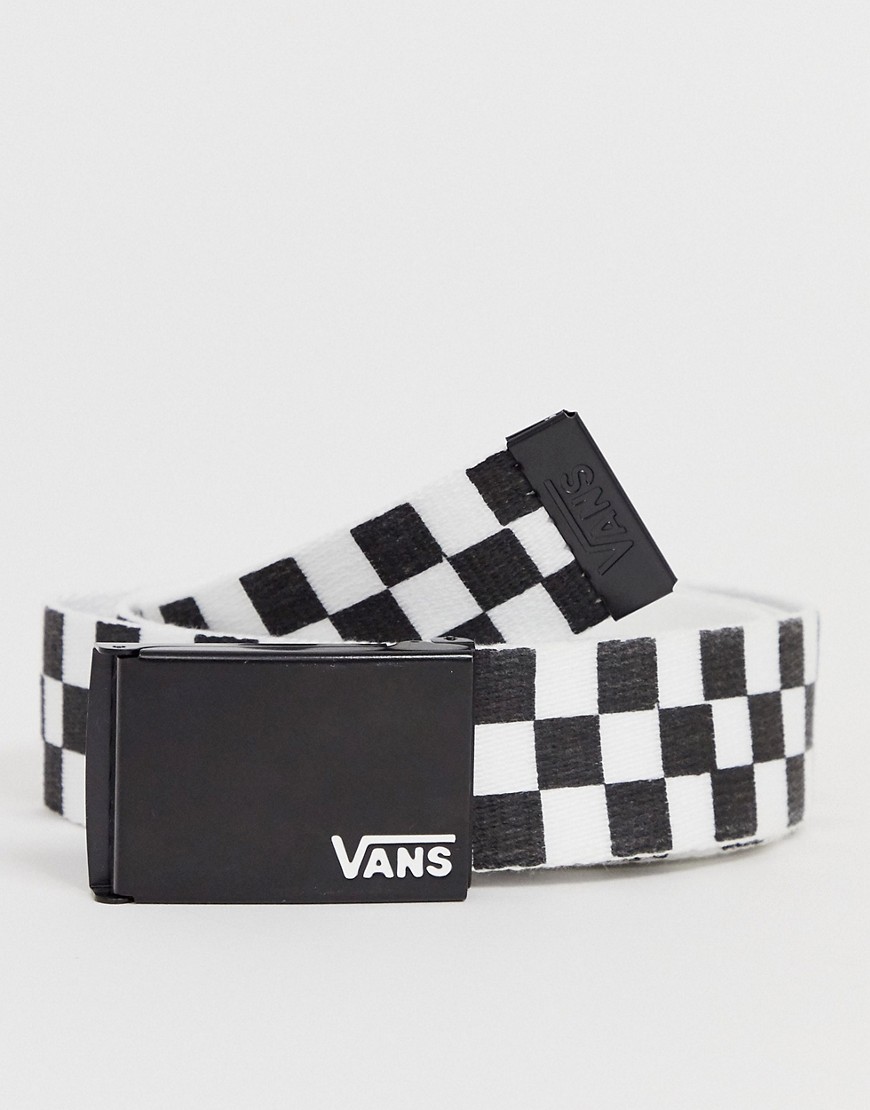 Vans Depster II belt in checkerboard-Black