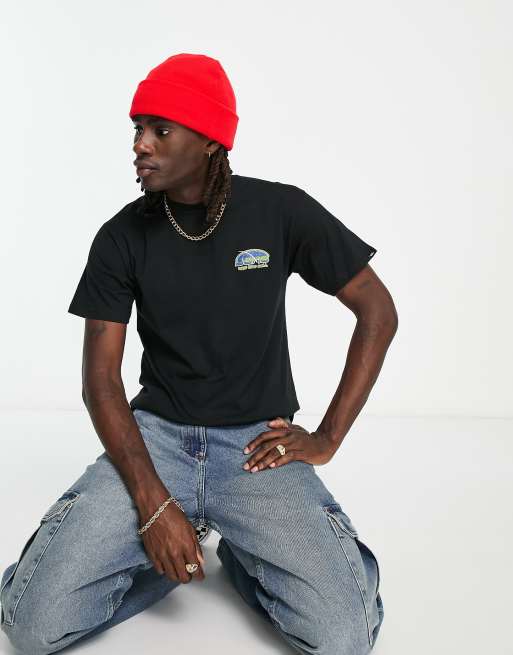 Vans - Digitally Free - T-shirt met print op de achterkant in zwart
