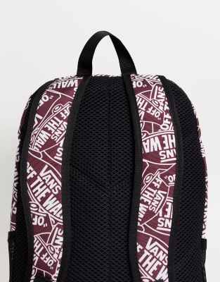 burgundy backpack vans