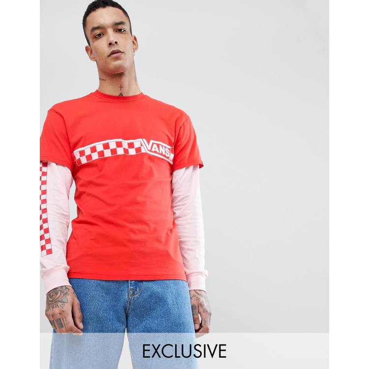 Red drip sales vans shirt