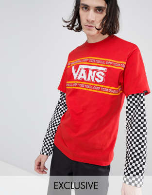 tee shirt vans femme rouge