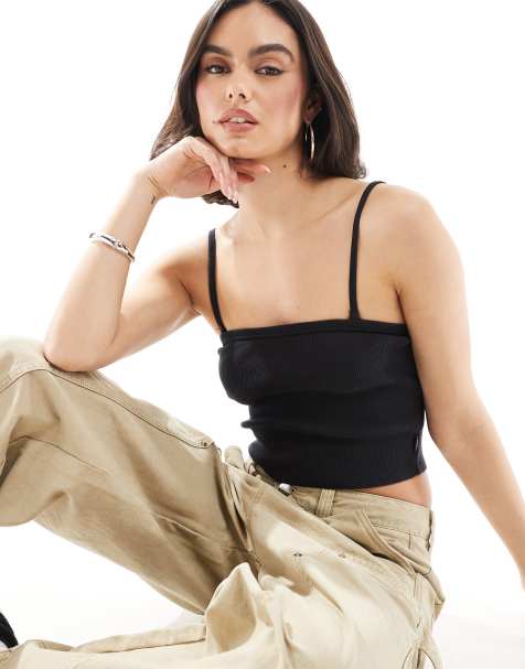 Vans Drew rib tube top in black - view 1