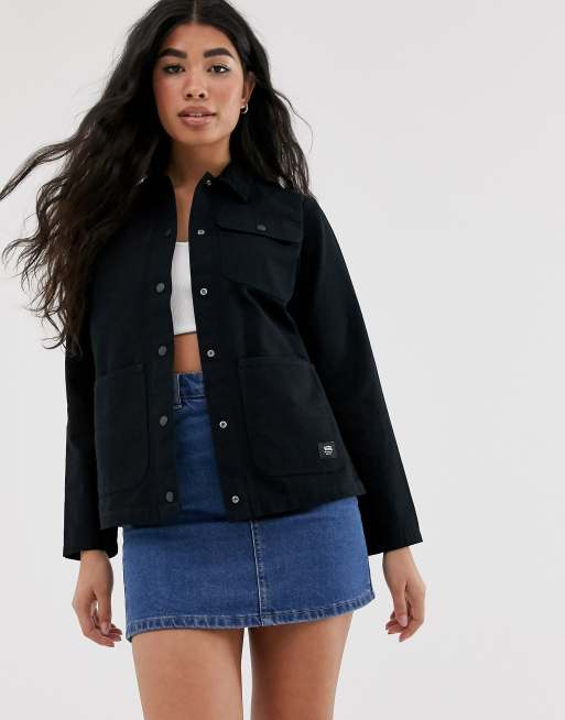 Vans black hot sale jacket womens