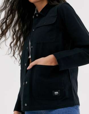 vans black jacket womens