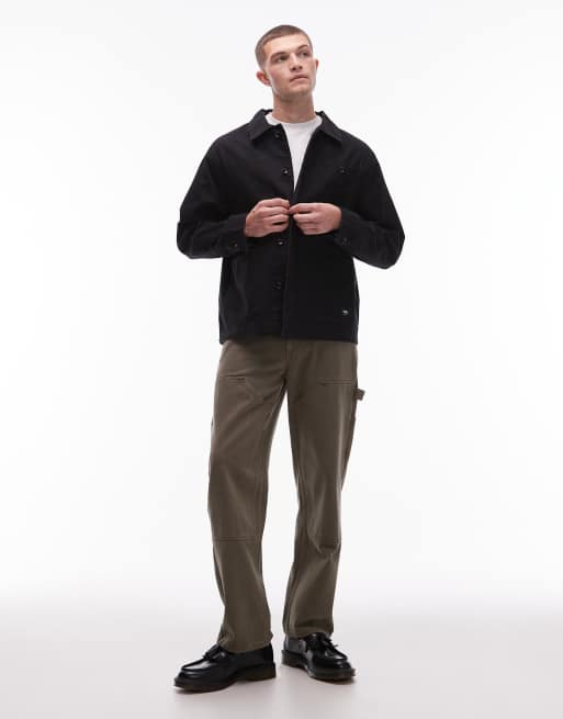 Vans drill chore canvas jacket in black, 2 of 5