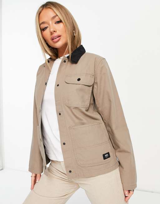 Vans Drill Chore coach jacket in military khaki | ASOS