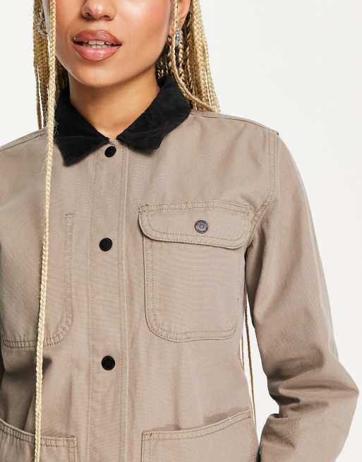 Vans Drill Chore coach jacket in military khaki ASOS