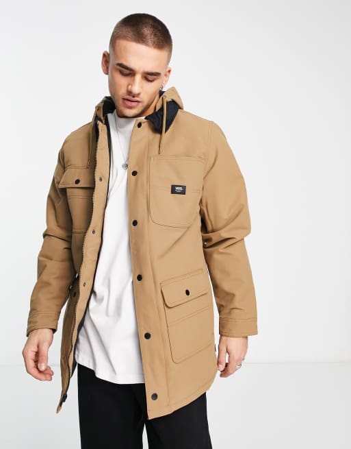 Tan cheap hooded coat