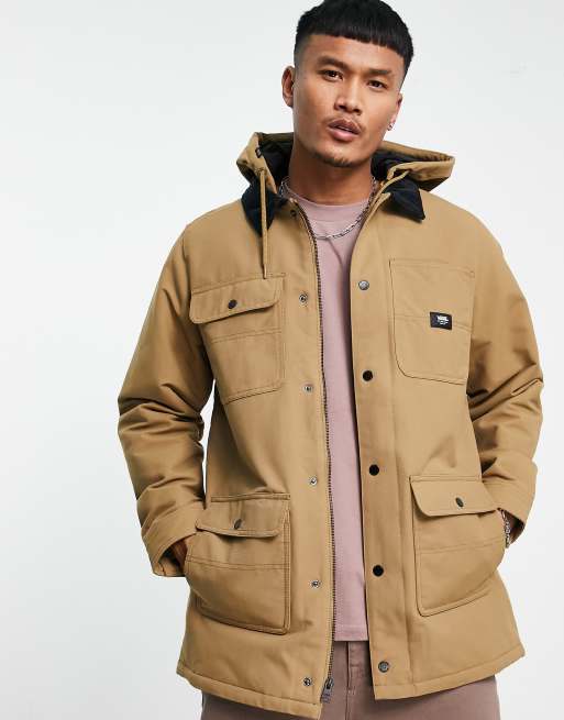 Vans Drill Chore hooded coat in tan