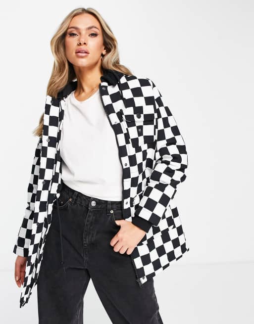 Checkered store jacket vans