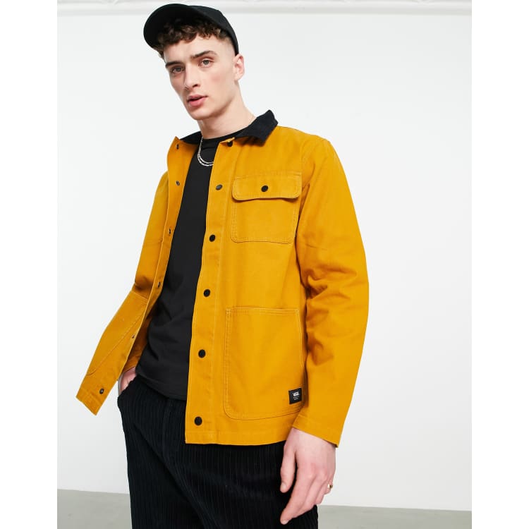 Vans on sale windbreaker yellow