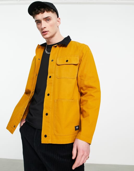 Vans Drill Chore jacket in dark yellow