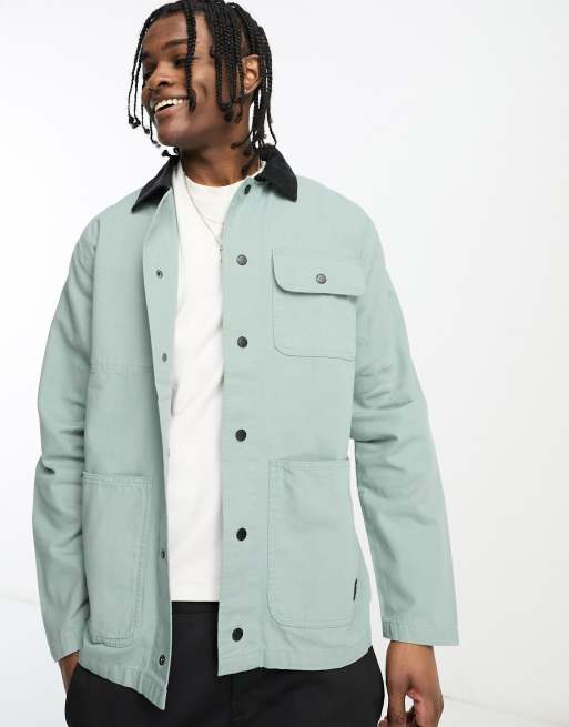 Vans drill chore jacket in green ASOS