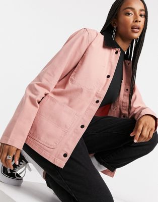 pink vans coat