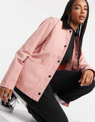 vans jacket pink