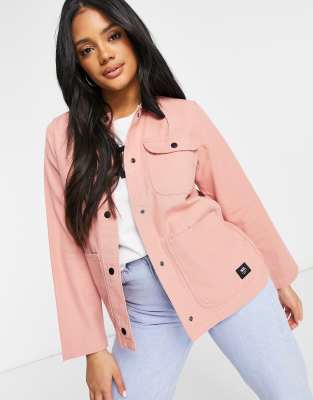 Pink vans coat online