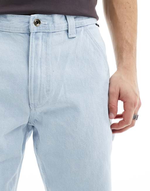 Vans – Drill Chore – Jasnoniebieskie luźne spodnie sztruksowe o kroju carpenter, 5 z 5