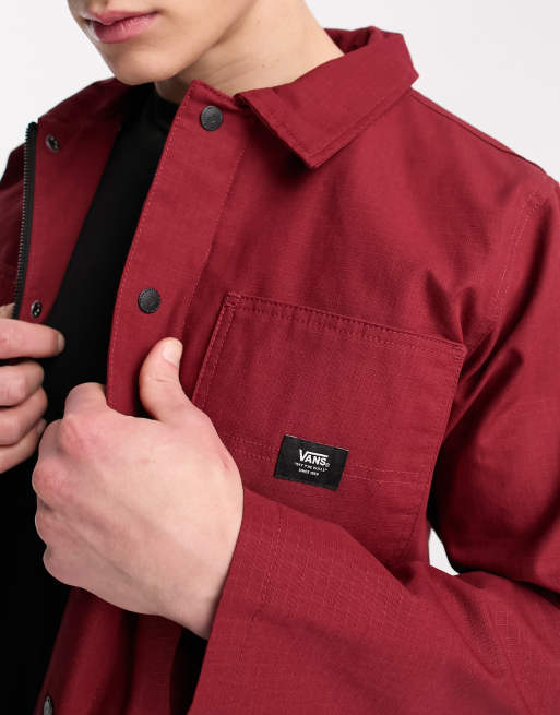 Vans hot sale burgundy jacket