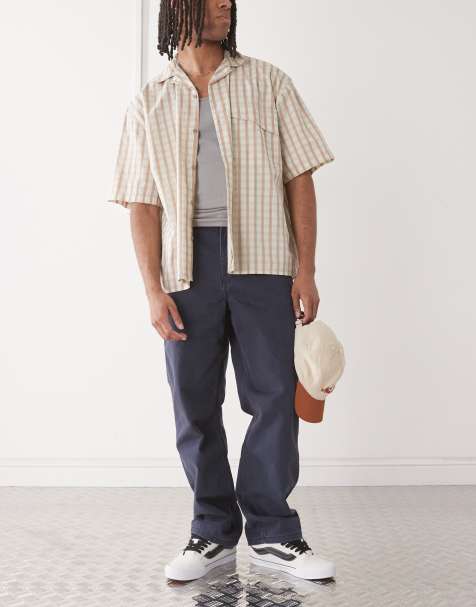 Vans – Drill Chore– Locker sitzende Carpenter-Jeans in dunkler, marineblauer Vintage-Waschung - view 1