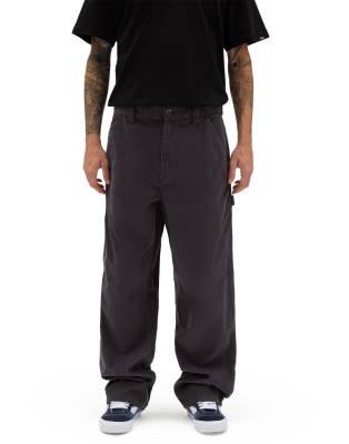 Vans Drill chore loose carpenter cord pant in black