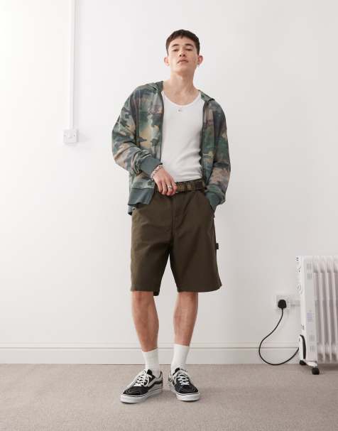 Vans – Drill Chore – Loose Fit Carpenter-Shorts in Dunkelbraun aus Denim - view 1