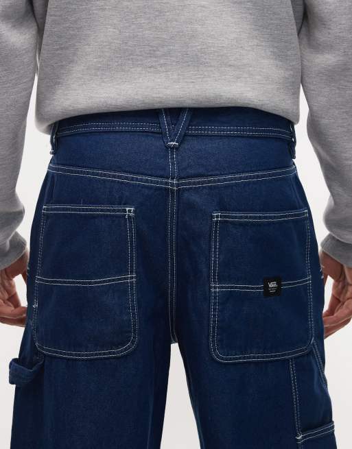 Vans - Drill Chore - Losse denim timmermansjeans in indigo, 4 van 5