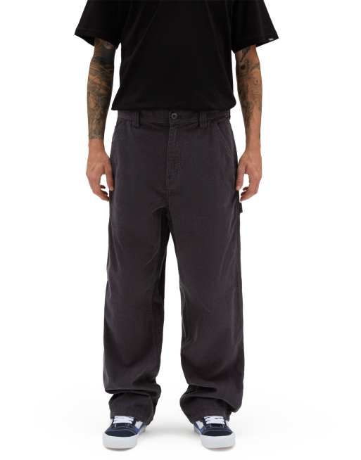 Vans - Drill Chore - Losvallende carpenter broek van corduroy in zwart