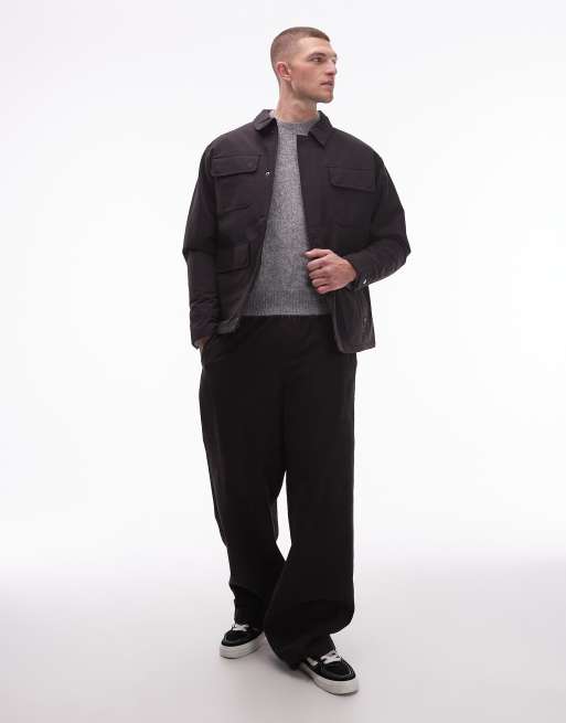 Vans drill chore nylon jacket in black, 2 of 5