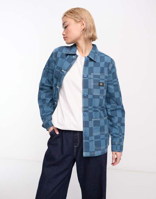 Vans – Drill Chore – Turkusowa kurtka ze wzorem