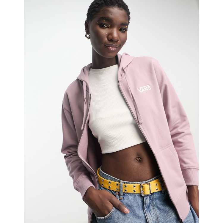 Vans Drop V crop hoodie in pink Exclusive at ASOS ASOS