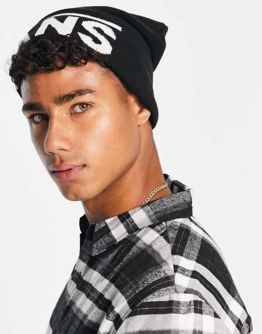 Vans Drop V cuff beanie in black 