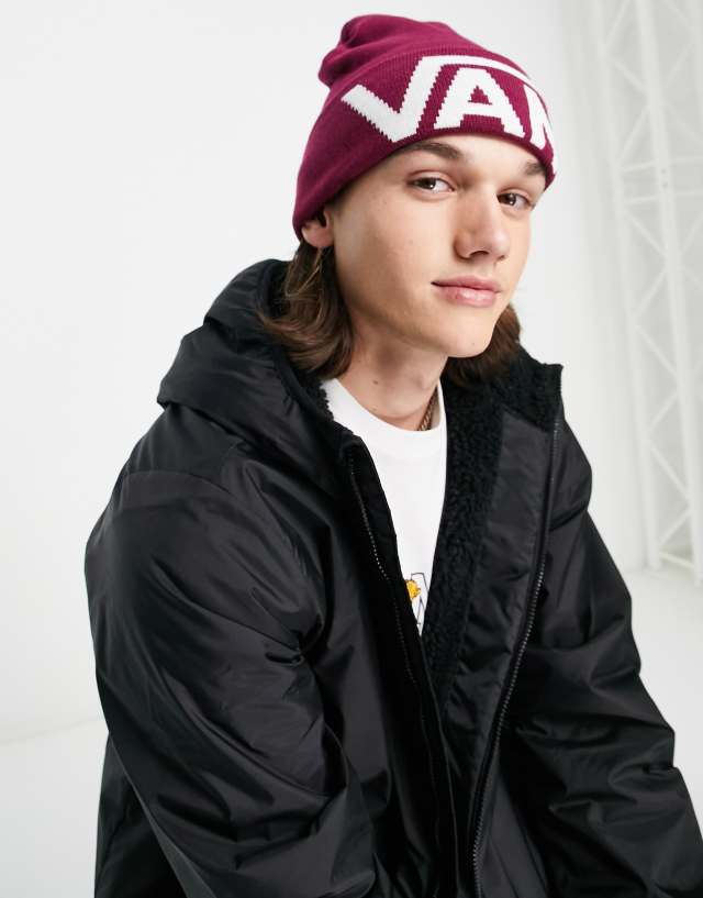 Vans Drop V cuff beanie in purple