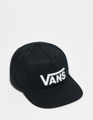 Vans Drop v logo snapback in black