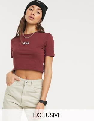 t shirt vans femme bordeaux