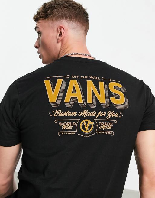 Vans – East End – T-Shirt in Schwarz