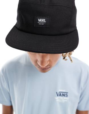 Vans - Easy - Kappe in verwaschenem Schwarz mit Logo-Aufnäher