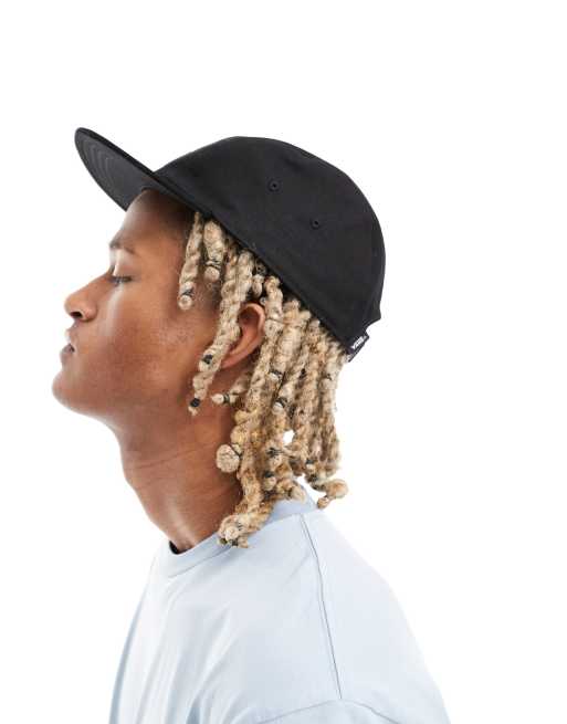 Vans easy patch logo cap in washed black | ASOS