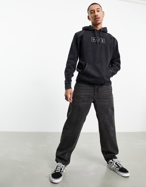 Vans Easy Wash pullover hoodie in black