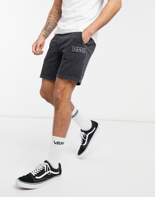 Vans - Easy Wash - Sorte fleece-shorts