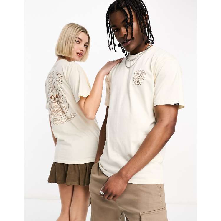 Vans el sole back print t-shirt in beige | ASOS