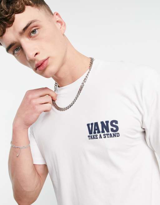 Vans - Eqlity - Hvid T-shirt med print på ryggen , 2 af 4